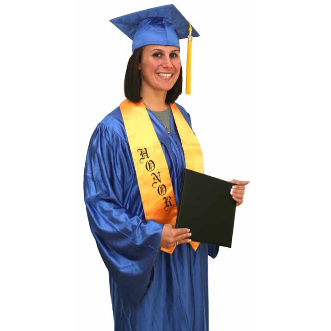 Class Act Graduation Adult Unisex Matte Graduation Cap and Gown with Tassel  and Gold Charm, Plus 1 4'9